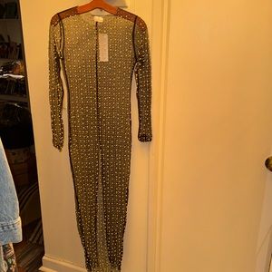 Mesh Pearl dress/coverup